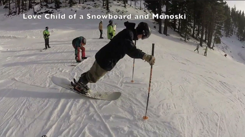 monoski snowboard