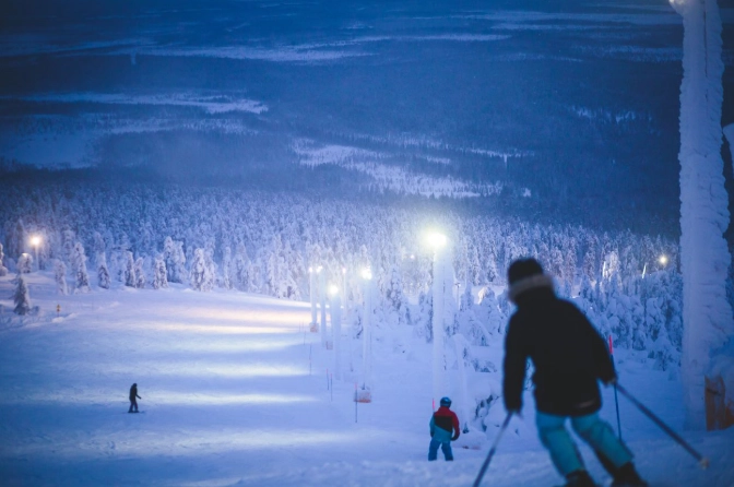 best night skiing resorts Europe