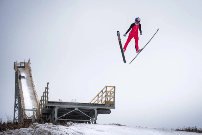 Is ski jumping hard