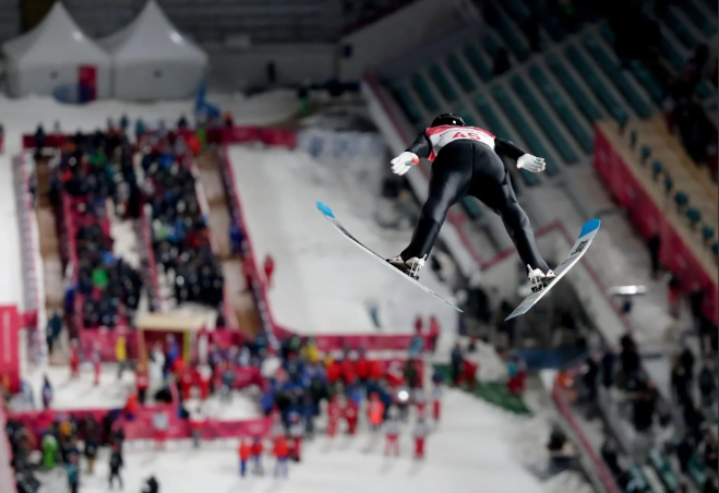 Is ski jumping hard