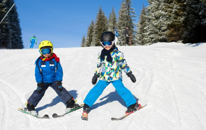 first time skiing for kids