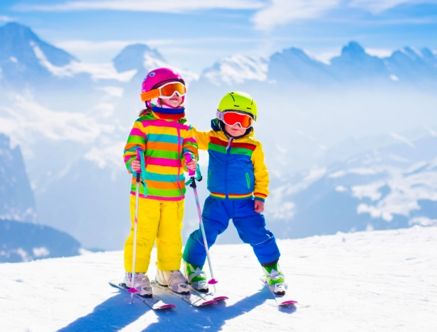 how to teach a child to ski