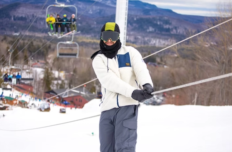 rope tow skiing