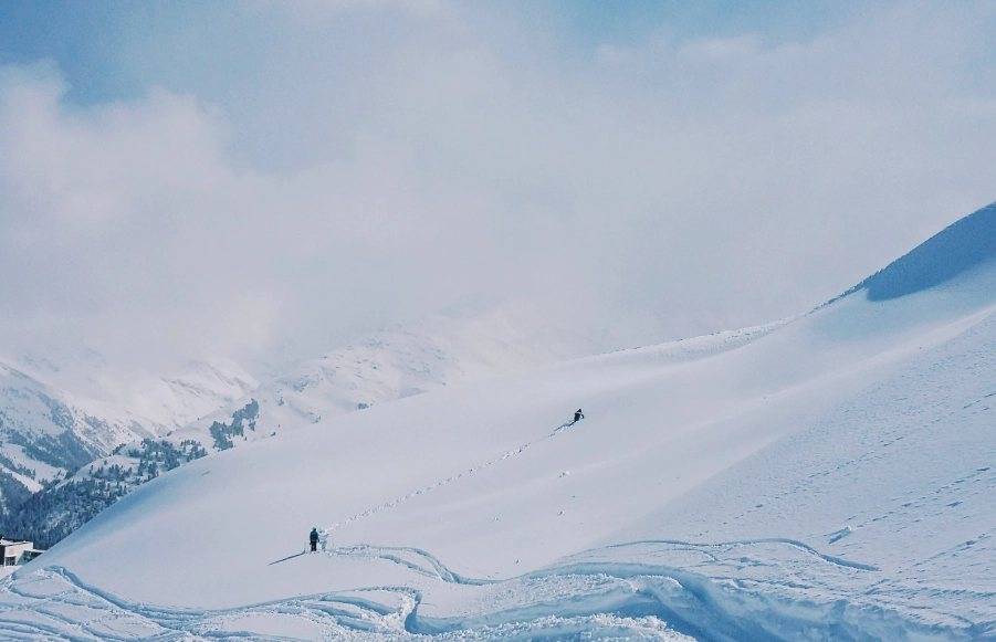 how to ski powder snow