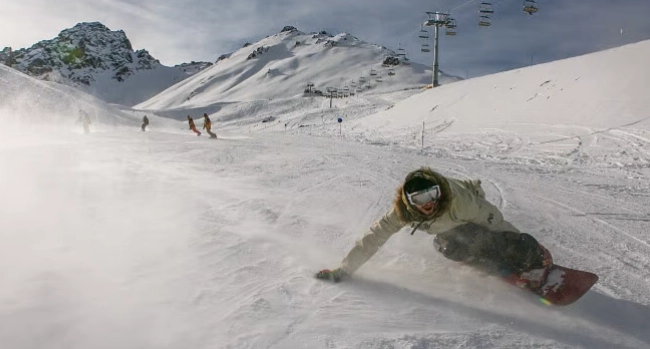 snowboard T-bar lift snowboard T-bar lift