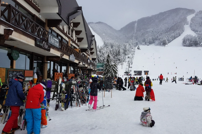 working at a ski resort