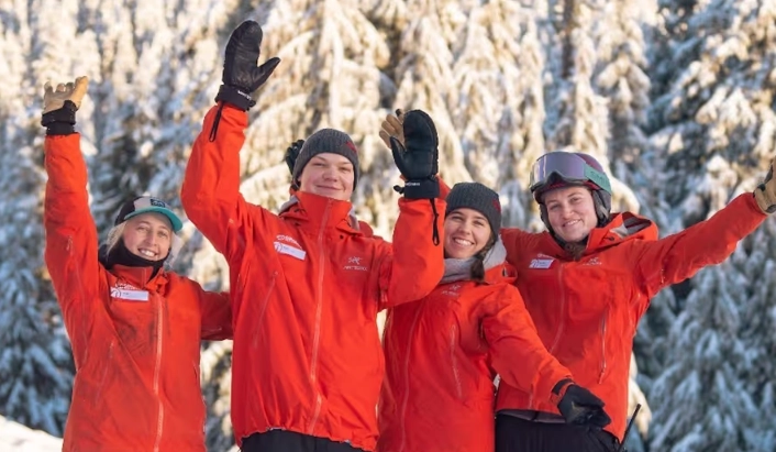 working at a ski resort