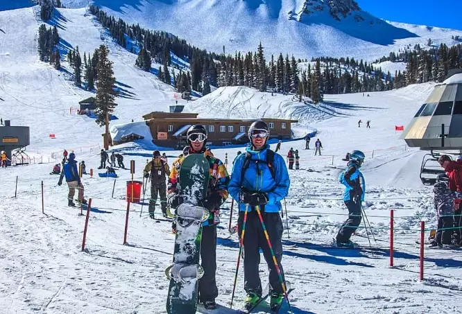 Skier visits by resort usa