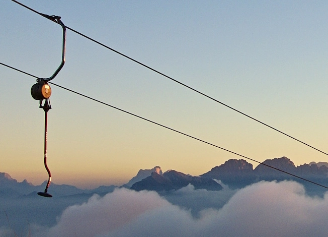 snowboard t-bar lift
