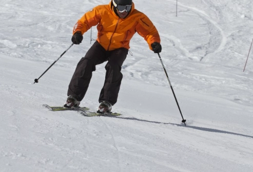 parallel skiing technique