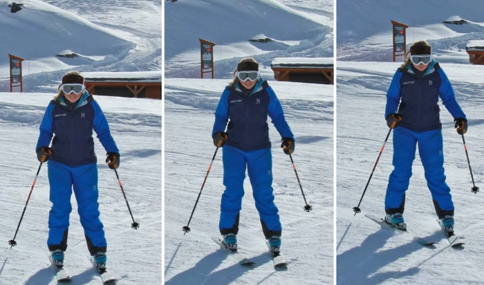parallel skiing technique