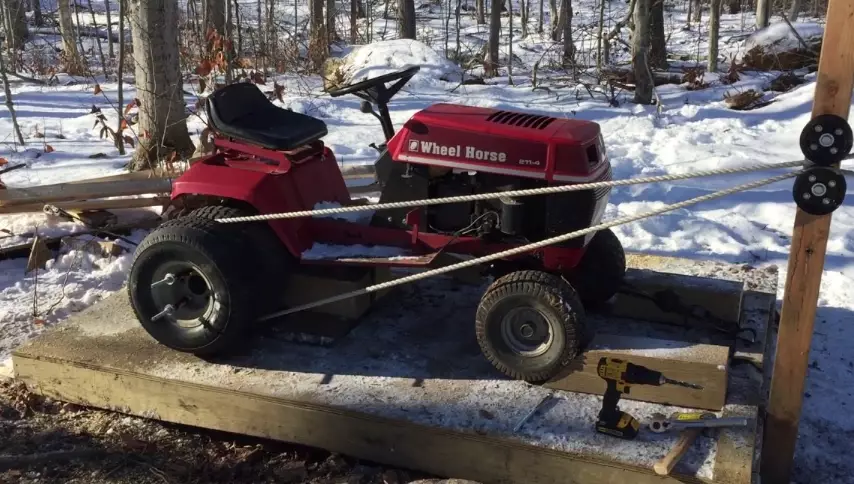 homemade ski lift