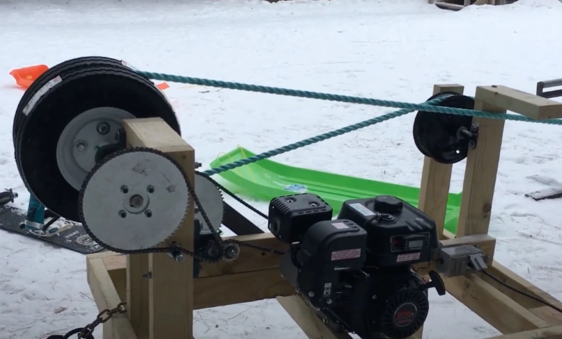 DIY rope tow