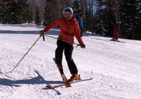 single leg skiing drills