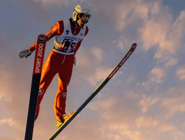 ski jumping turn