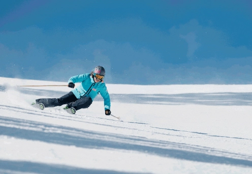 how to stand when skiing