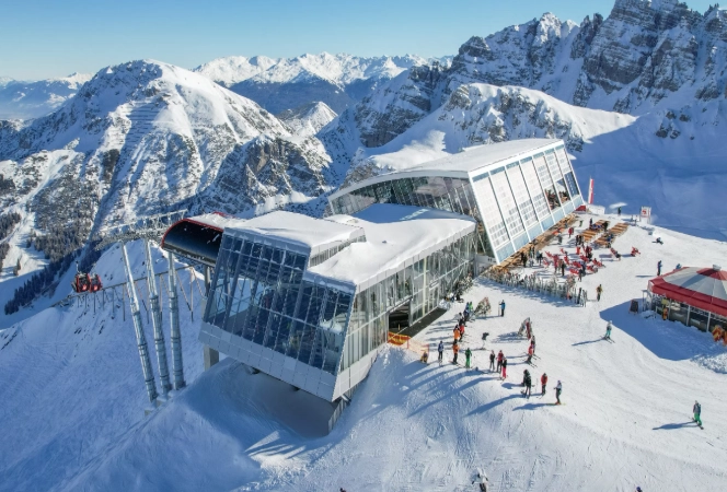 winter driving to ski areas