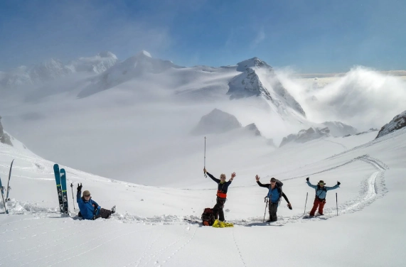 best glacier skiing