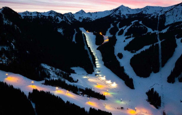 night skiing near me
