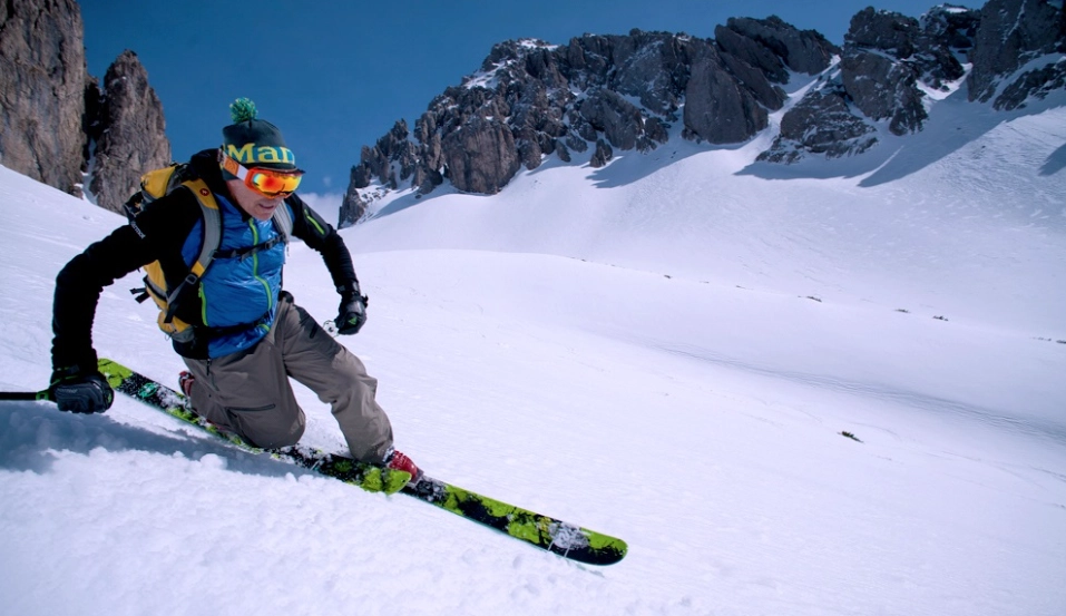 telemark skiing technique